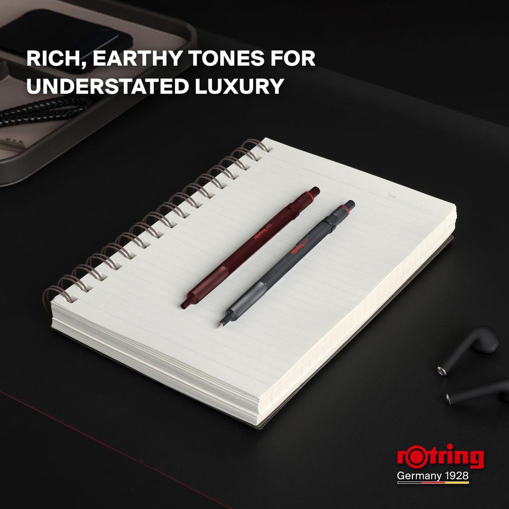 Шариковая ручка rOtring 600 Chocolate Truffle Medium Point Presentation Box 2204407 На масляной основе