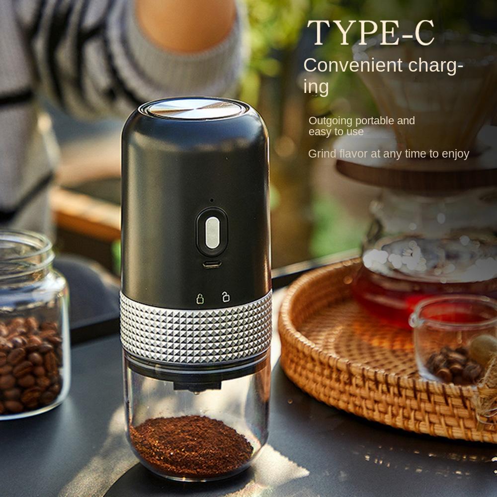 Adjustable Settings Electric Coffee Grinder Cordless Coffee Bean Grinding Tool  Spice