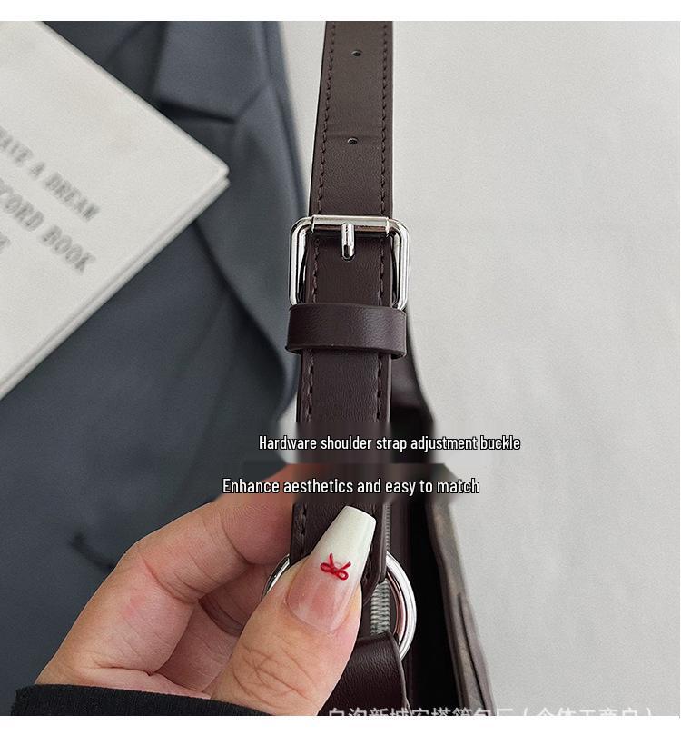 Trendy High-End Women's Niche Fashion Shoulder Crossbody Bag with Versatile Print Letter Design