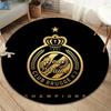 Club Brugge KV Custom Name Round Area Rug,Carpet Rug for Living Room Bedroom Sofa Playroom Decor,Non-slip Floor Mat
