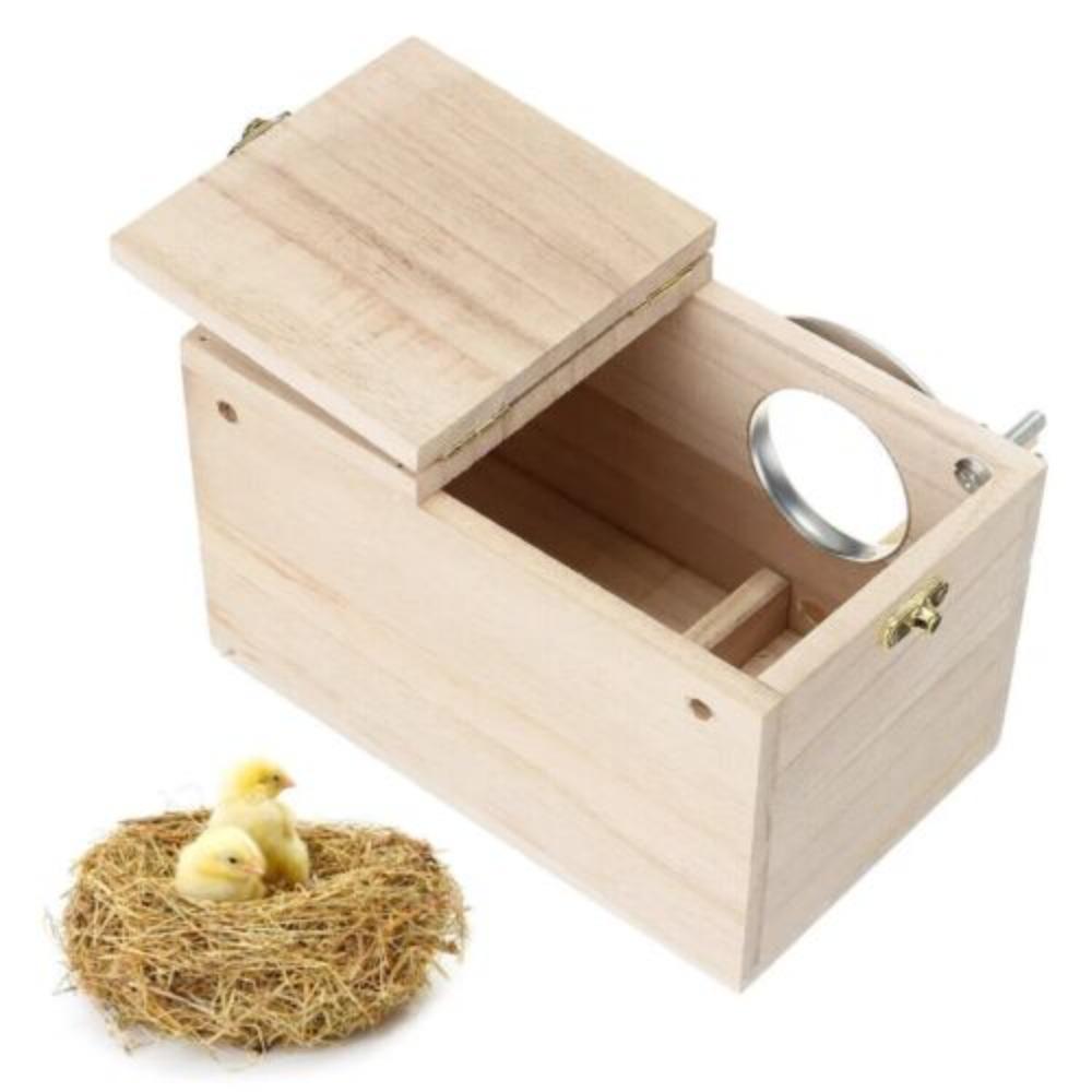Parrot Lovebirds Finch Wooden Nesting House Cage Nest Bird Breeding Box Bird supplies
