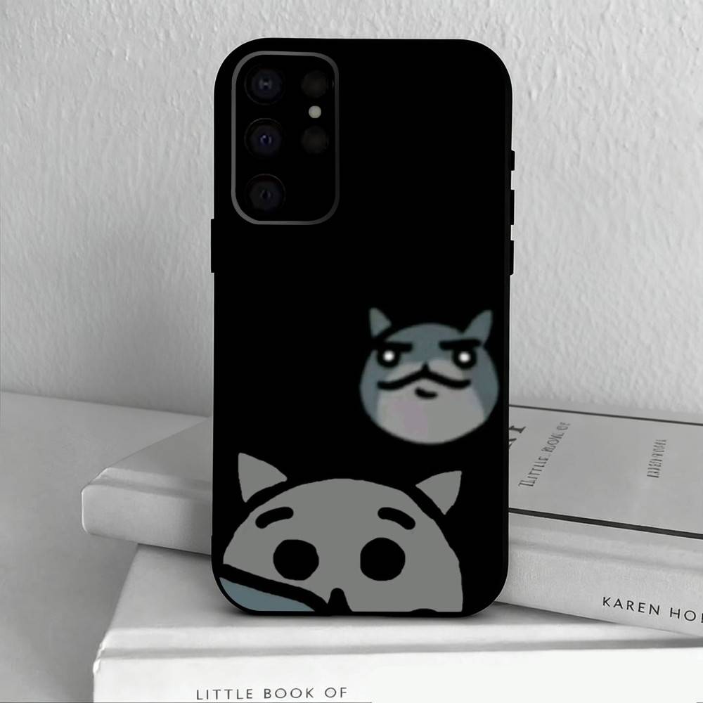 2026Game-E M-Mewgenics-S Phone Case For Samsung S25,24,23,22,30,21,10,9,Ultra,Plus,Lite,FE,4,5 G Soft Black Case