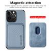 Для Apple iPhone 14 13 12 11 Pro Max XR XS Чехол для мобильного телефона Магнитный карман для карт Сумка для карт Magsafe Защитный чехол с текстурой волокна