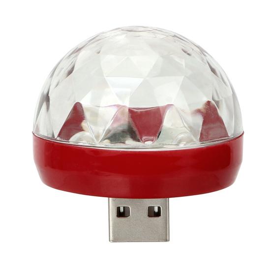 Портативная мини-USB-светильник для дискотеки, высокая яркость, компактный размер, Plug-and-Play RGB светодиодный светильник для вечеринок, USB-лампа для дискотеки, украшение