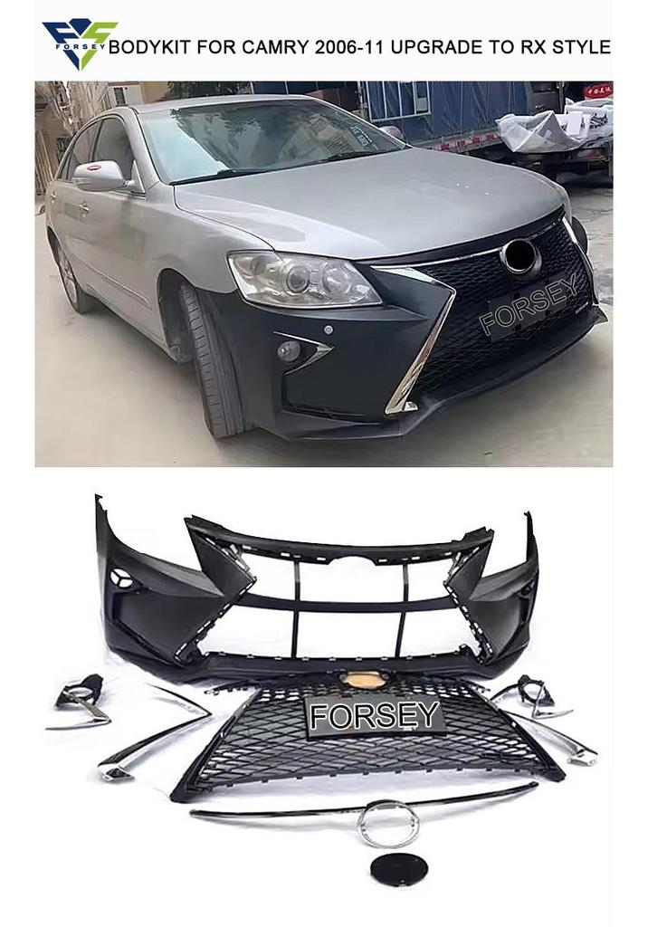 Camry 2007-2011 Front Bumper Kit: Lexus RX Style Upgrade