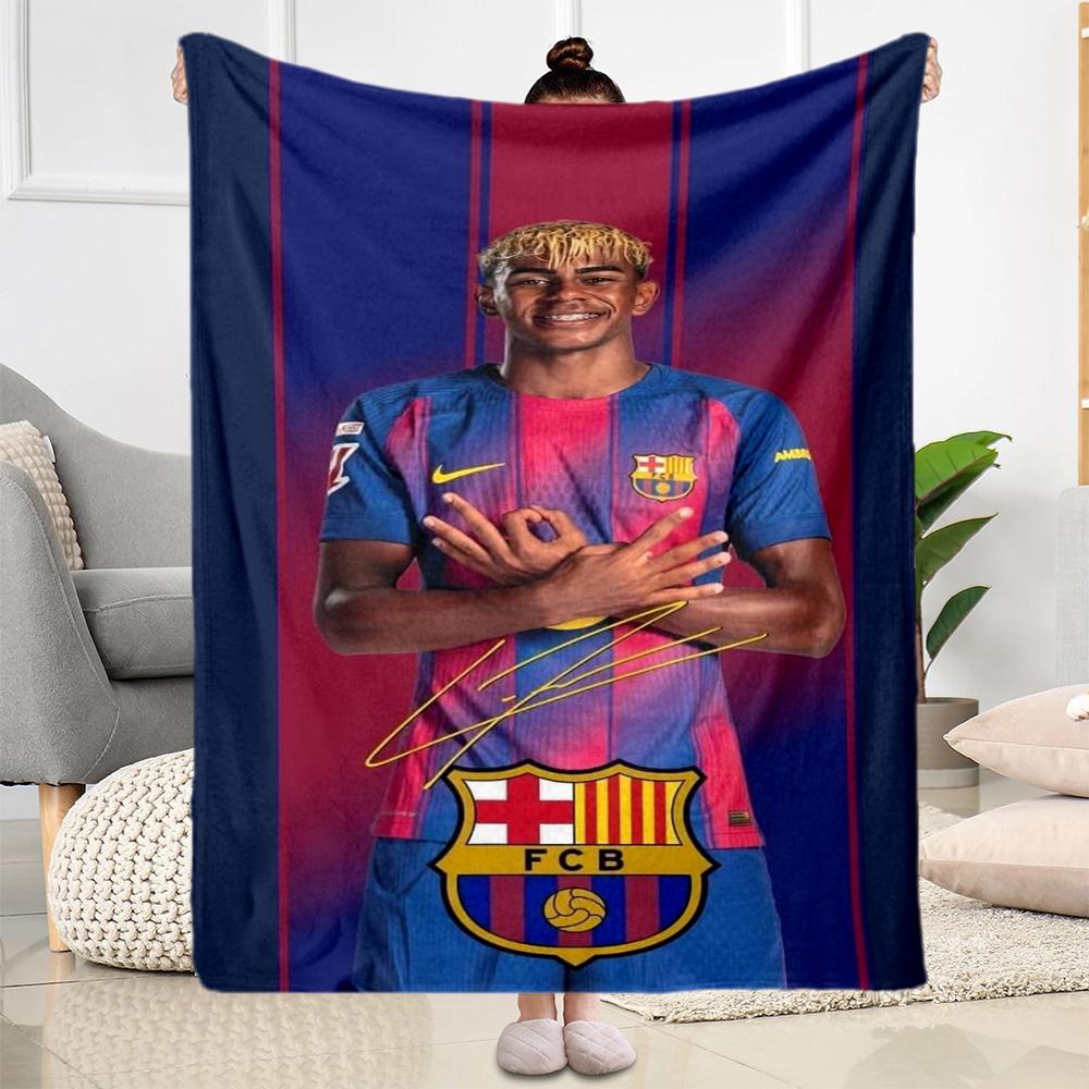 Yamal's Football Match Promotion Blanket Soft Warm Cozy Perfect for Bedding Seaside Picnics All-Season Use Stylish Decor Birthday Christmas Gif