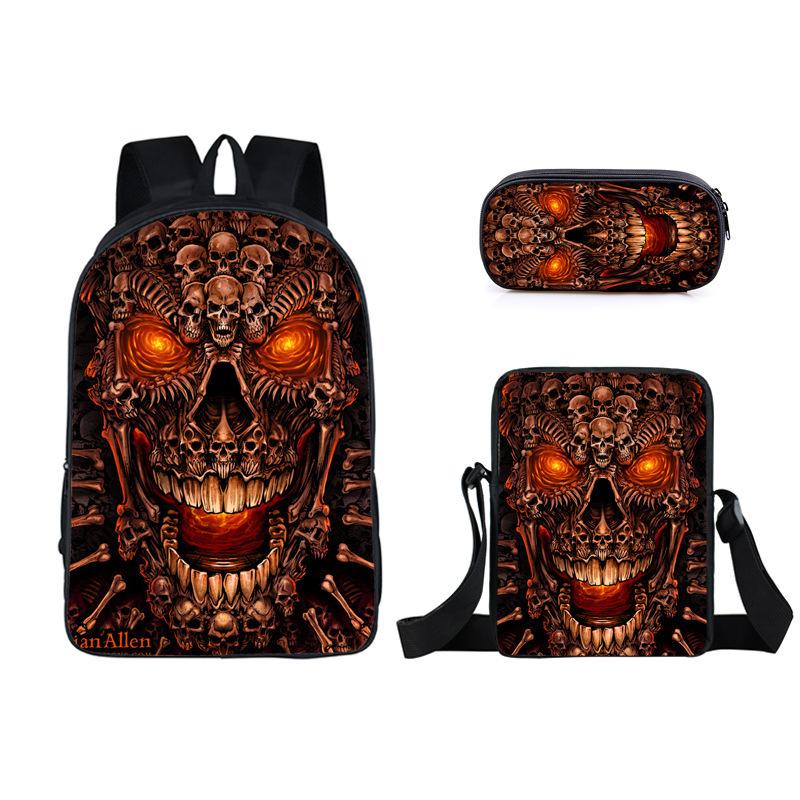 Анимационный рюкзак семь драконьих жемчужин, школьный ранец для начальной и средней школы, ранец, сумка через плечо, набор из трех предметов: пенал