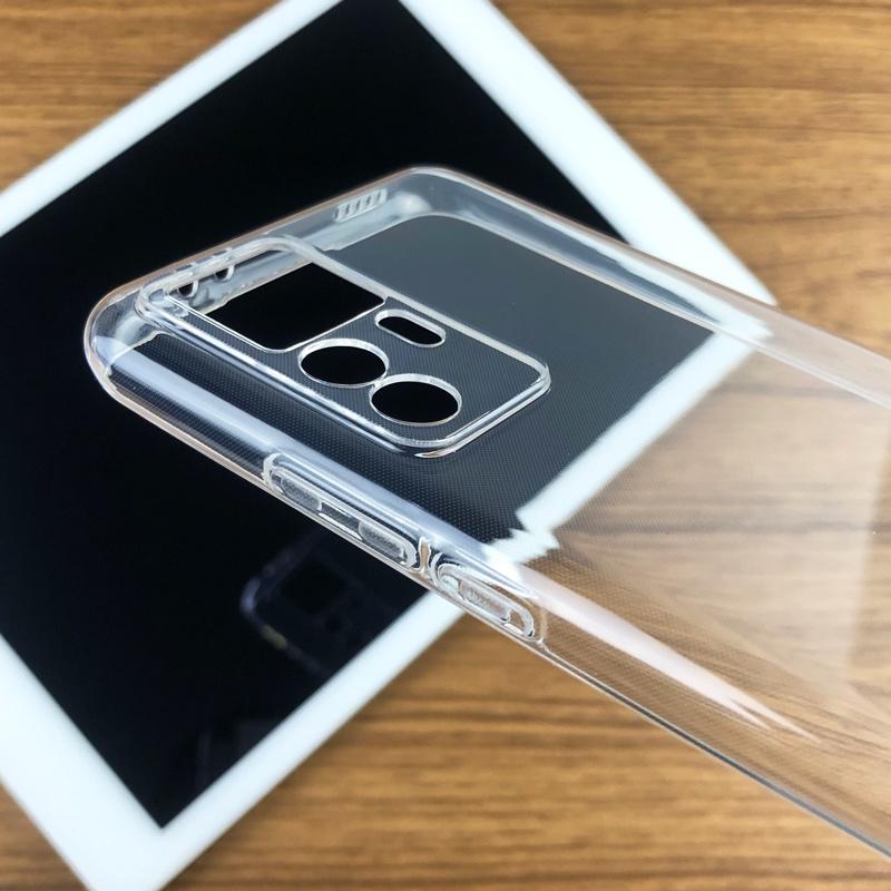 Для Xiaomi 12T Pro 12TPro 5G тонкий кристально чистый прозрачный мягкий TPU задний чехол защита кожи камера защитный чехол