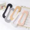 5 Pairs of Women's Summer Thin Style Ice Silk Solid Color Light Mouth Invisible Socks