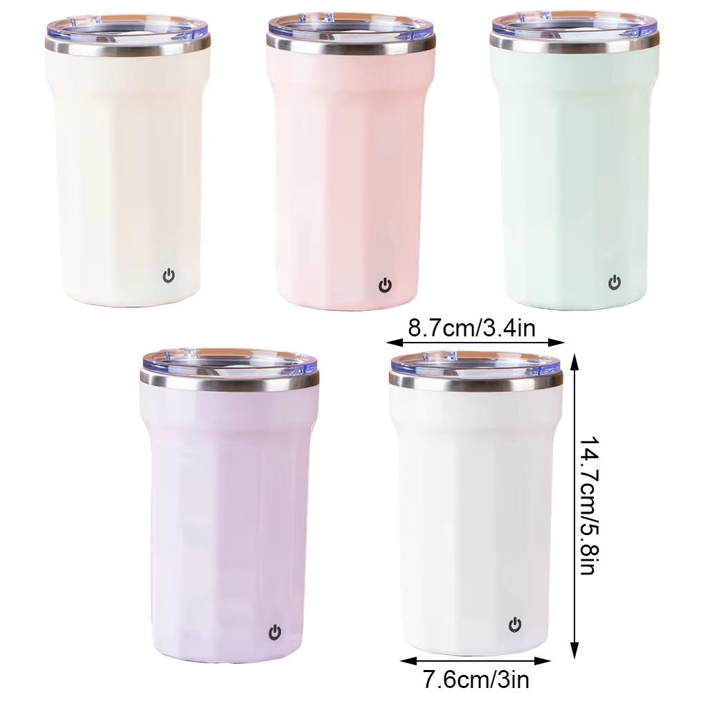 Автоматическая кружка для помешивания кофе, молока, сока, электрическая кружка из нержавеющей стали с вращающимся магнитным механизмом для помешивания