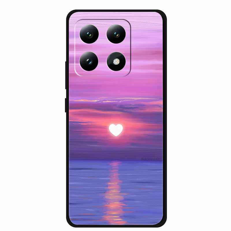 Для Xiaomi 15T 5G Чехол Цветы Мягкий Силикон ТПУ Задняя Крышка Для Xiaomi 15T Pro 5G Capa Boho Цветная Защита от Царапин