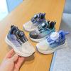 Children's Sports Shoes 2025 Spring and Autumn Boys' Casual Shoes Rotating Button Girls' Running Shoes Soft Sole Baby Net Shoes Single