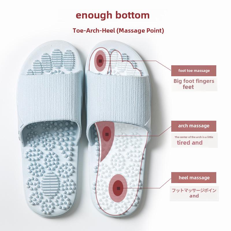 Летние нескользящие массажные сандалии для мужчин и женщин - домашние тапочки для ванной