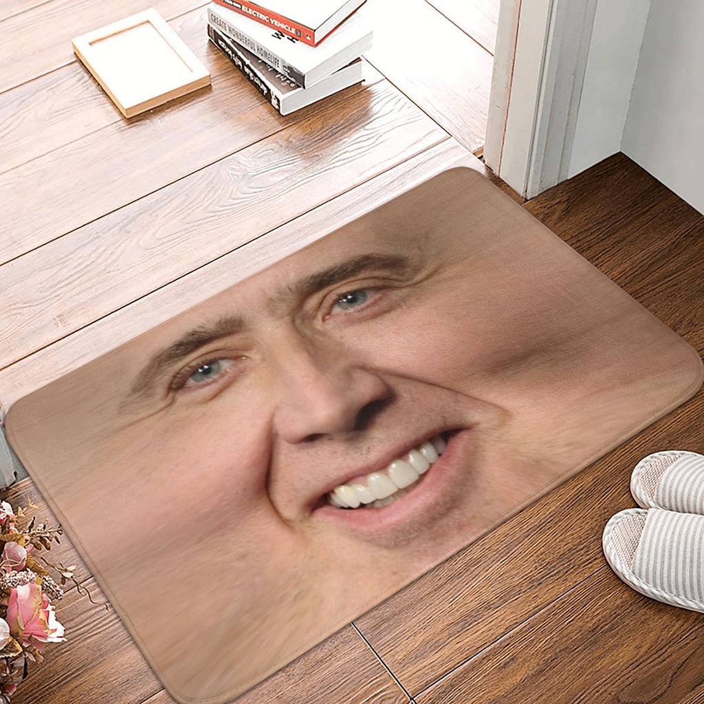 Nicolas Cage All Over Floor Door Bath Kitchen Mat Anti-Slip Outdoor Funny Meme Doormat Bedroom Balcony Entrance Carpet Rug