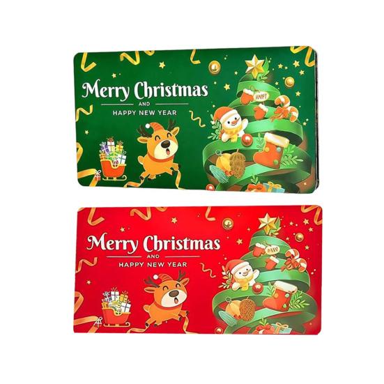 Рождественские конверты для денежных подарков 6 отделений держатель для денежных подарочных карт для наличных DIY праздничный сюрприз денежный конверт для рождественских принадлежностей для вечеринок