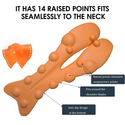 Акупрессурный шейный бандаж-массажер, многофункциональное устройство для вытяжения шейного отдела позвоночника