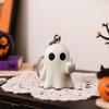 Halloween Keychain Ghost Middle Finger Styling Resin Figurine Key Chain Home Office Desk Festive Decoration