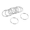 ABWR-30X Quality 50Mm Keyring Split Ring Set Heavy Duty Large Nickel Key Loop Sprung Hoop
