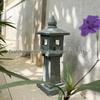Large Japanese Zen Stone Pagoda Garden Lantern