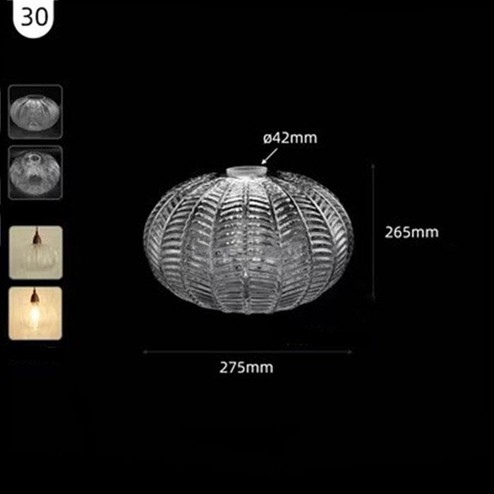 Большой прозрачный стеклянный абажур особой формы 42 мм, открывающаяся чаша, винная кружка, тыква, нестандартный прозрачный E26 E27, сменный абажур