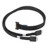 8i to Oculink SFF 8611 4i Cable PCIe 5.0 32GTs для MCIO X8 to 2 SFF 8611 Cable для данных сервера