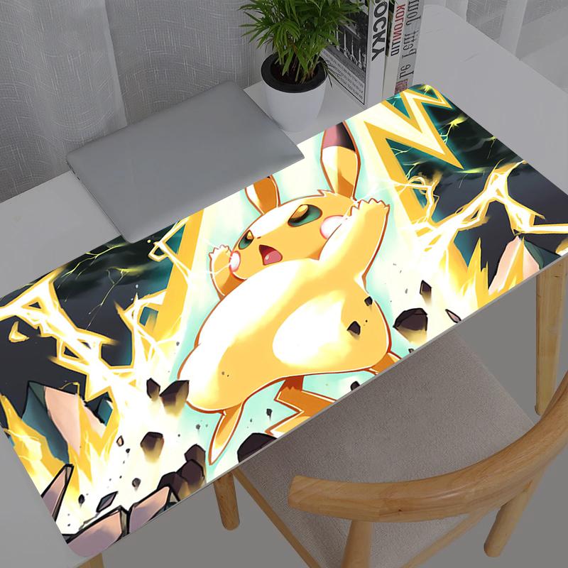 Large Esports Mouse Pad Smooth Flexible Rubber Pokemon Pikachu XXL Gamer PC Computer Keyboard For CSGO Kawaii Mosuepad