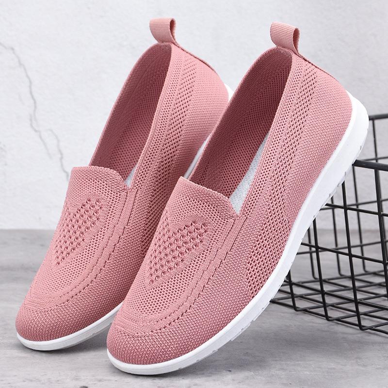 Cloth Shoes, Women's Flying Woven Shoes, Casual Shoes, Single Shoes, Soft Soled Shoes
