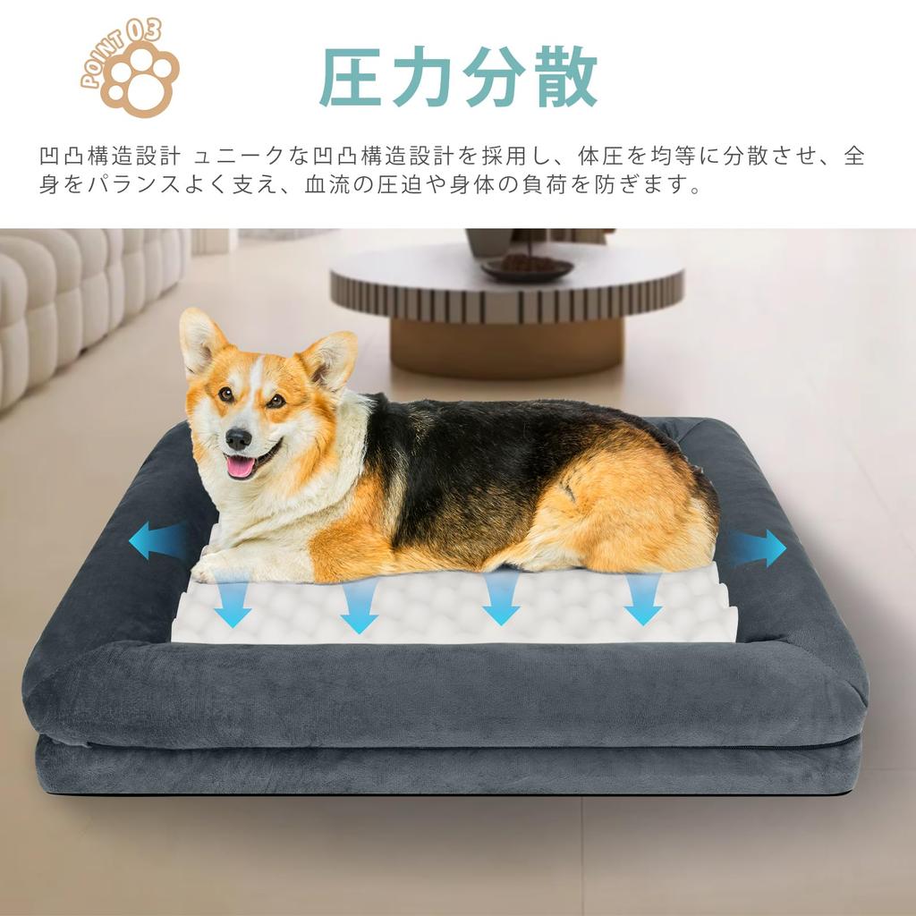 Dnzzs Dog Pet Cat Pet High Removable Simple Medium Size Bed, Bed, Bed, Sofa, Waterproof, Washable, Resilience, Shape-Resistant, Cover, Non-Slip,