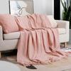 Nordic Knitted TV Blankets Bed End Decor Drop Ship Shawl Sofa Blanket with Tassels Scarf Sofa Emulation Fleece Throw Blanket