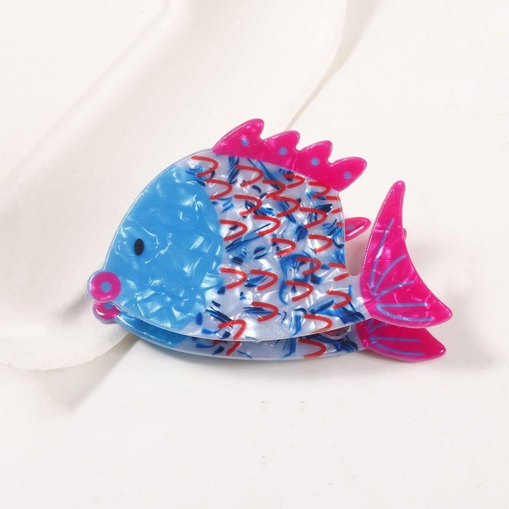Animal PVC Claw Clip Sea Creature Large Shark Clip Cute Fish Hair Claw  Daily