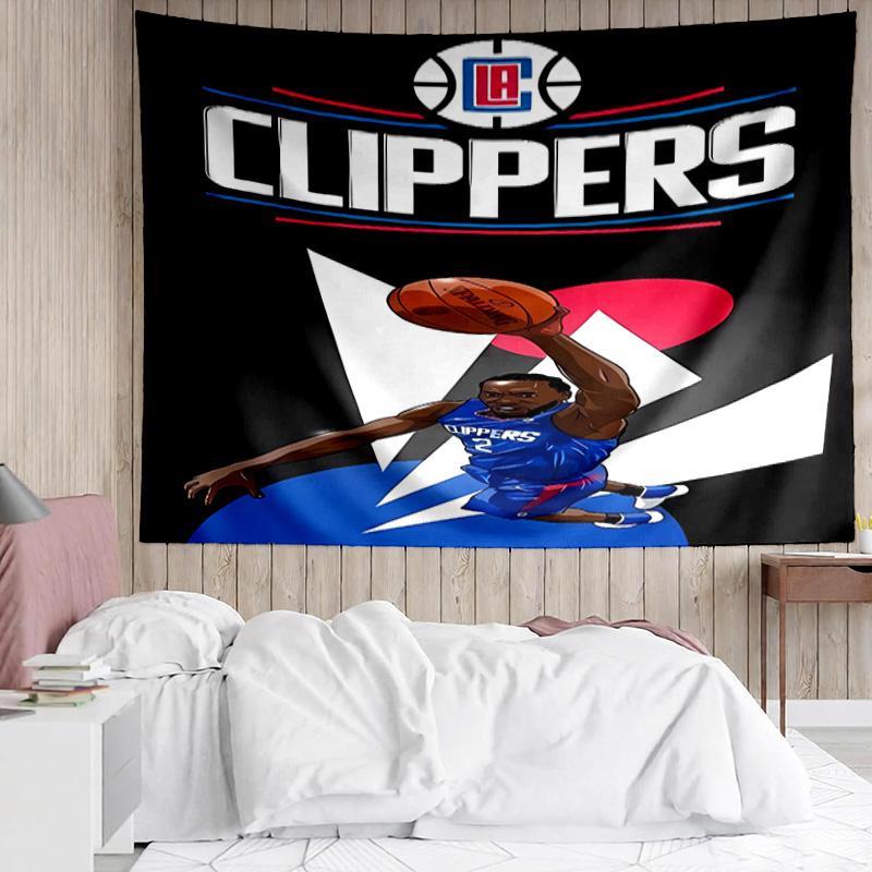 Los Angeles Clippers logo Tapestry for Bedroom Aesthetic Classroom Tapestries Wall Hanging for Living Room Dorm Office,Ideal Creative Gift