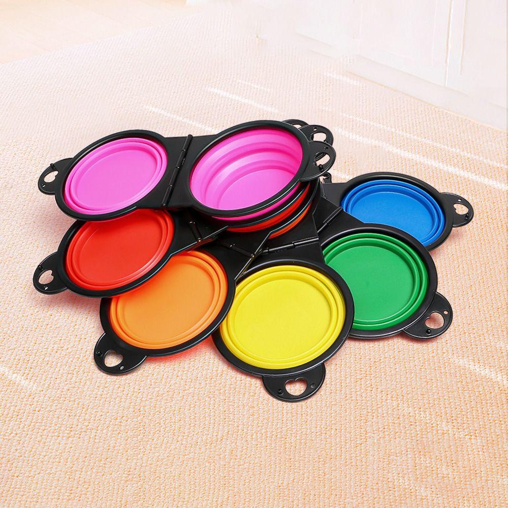 Складная миска для собак TPE Контейнер для корма для щенков Портативная миска-кормушка для собак Собака