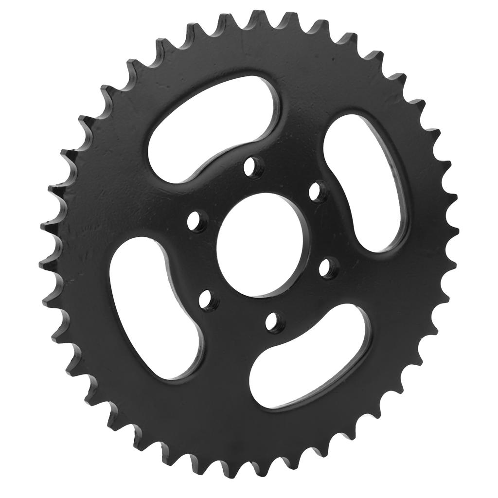 Rear Chain Sprocket 37mm Inner Hole Black 6 Holes 428 40T Stainless Steel for 4 Wheel ATV Quad Bike