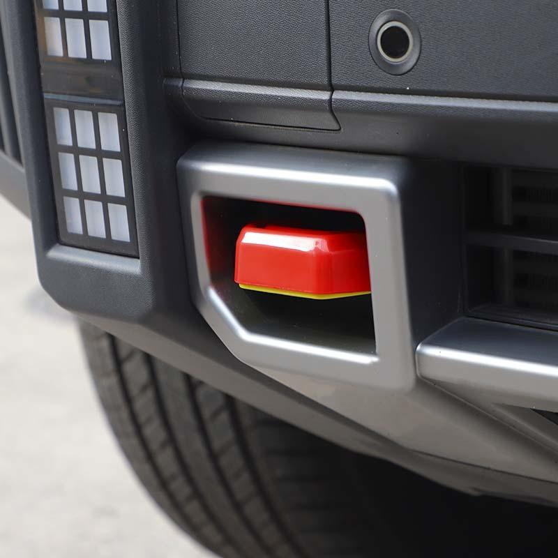 Накладка-декорация на передний бампер автомобиля, крюк для буксировки, для Jetour Traveler 2023+ / Jetour Shanhai T2 2024+, внешние аксессуары, АБС-пластик