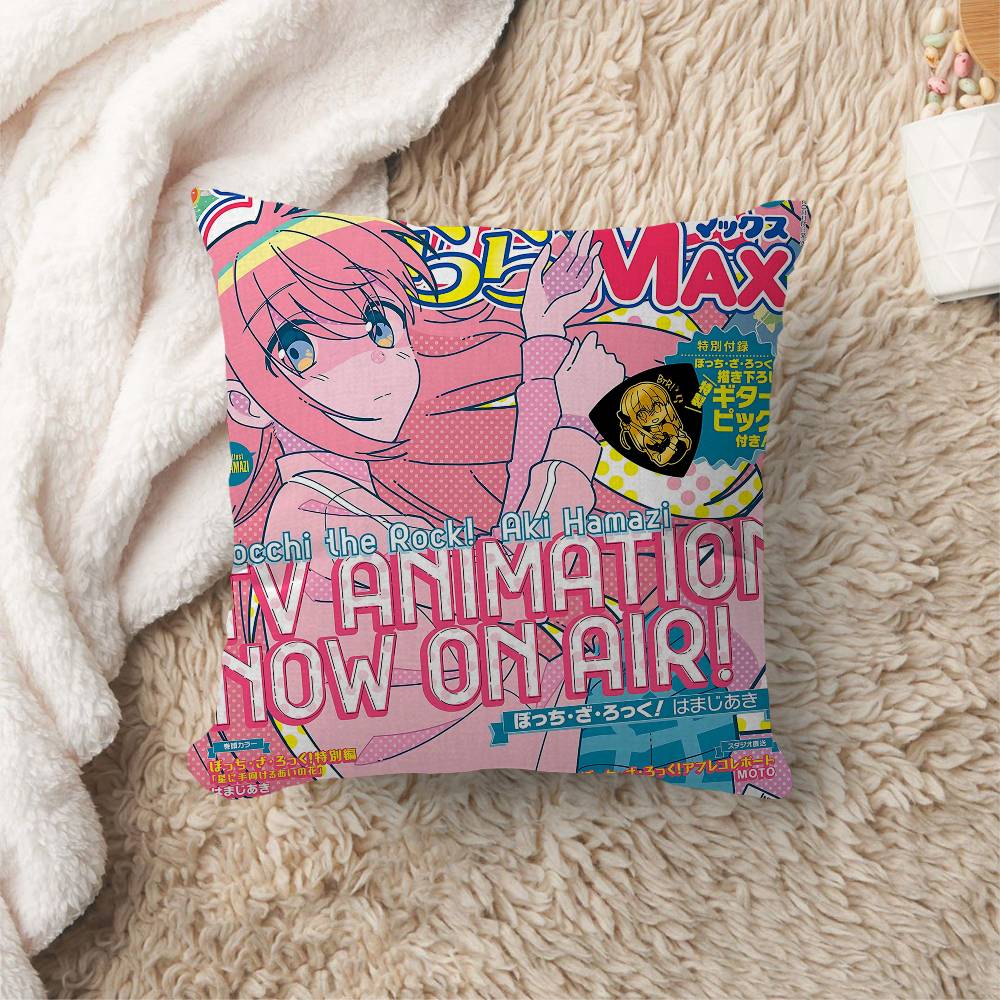 BOCCHI THE ROCK Anime Pillow Cushion Cover Pillowcase Living Room Sofa Home Decor Customized