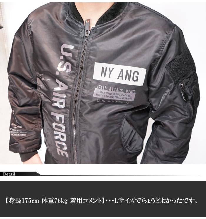 AVIREX Avirex Jacket Outerwear Reflective Stencil Flight Jacket 401 MA-1 Men's 783-3252045 Sage-XL