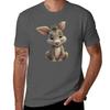 Cute Donkey Sitting Tshirt Minimalist Casual Short Sleeve Top