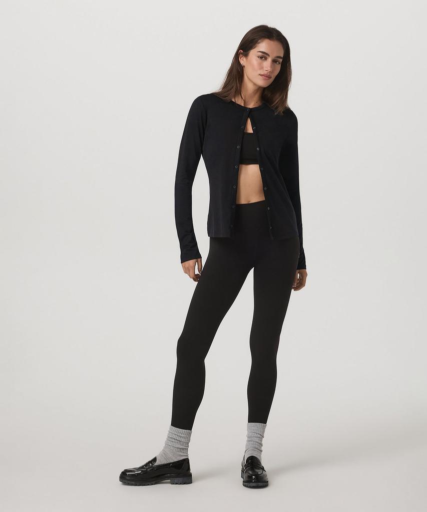 VUORI [Women'S] Long Sleeve Halo Snap Cardigan_Black_Vr26121052