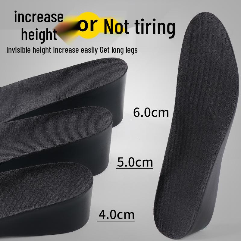Unisex Odor-Resistant Shock-Absorbing Height-Increasing Insoles - Breathable & Invisible for Shoes and Boots