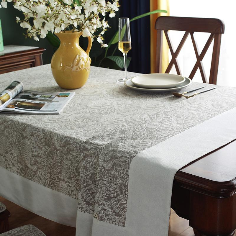 American Retro Pastoral Tablecloth Pad Restaurant Tablecloth Rectangular Household Tea Table Table Table Cloth