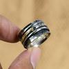 Gift For Women Spinner Ring Size 10.5 925 Silver Natural No Stone Gemstone