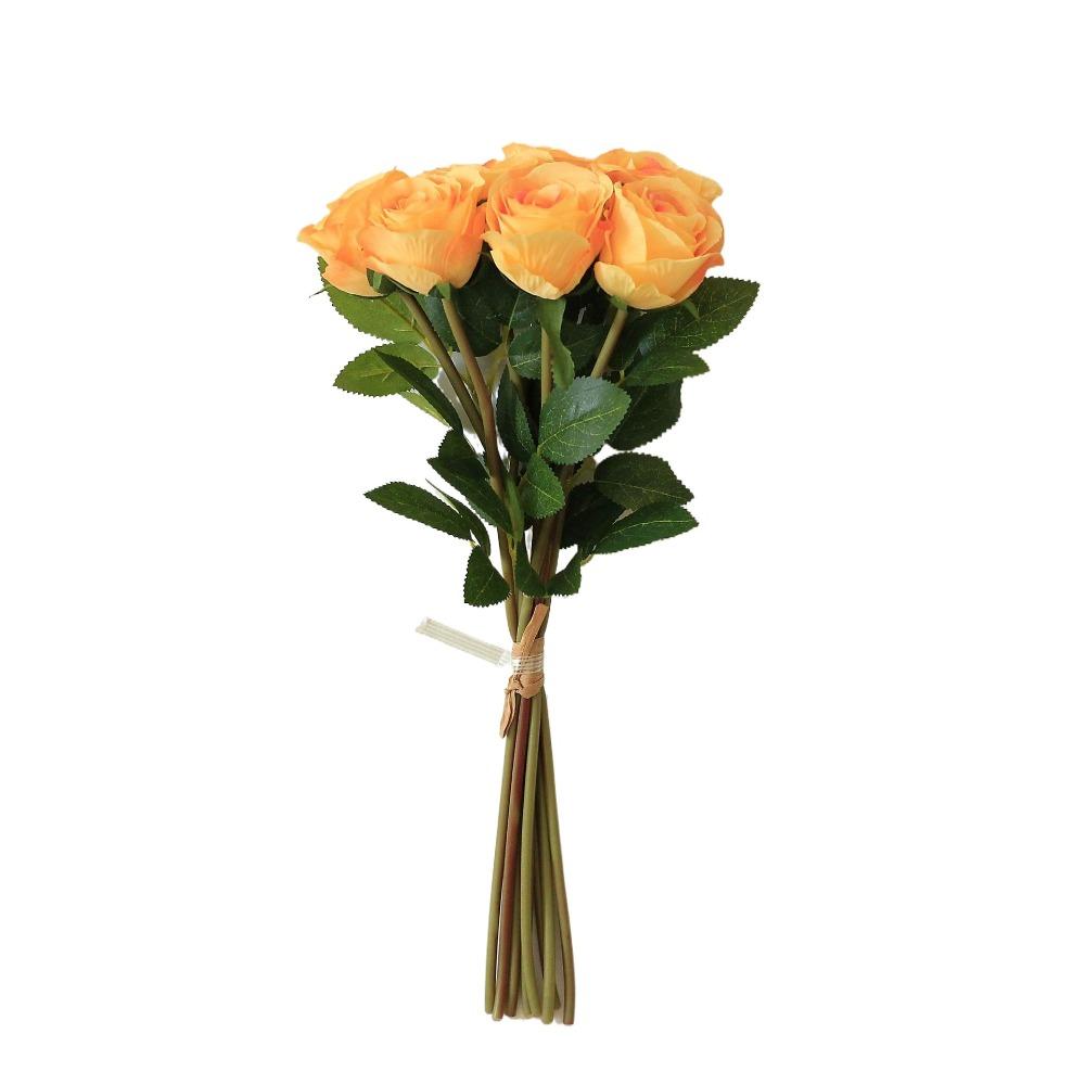 Realistic Simulation Rose Flower Real Touch Fake Flowers  Outdoor Garden Decor