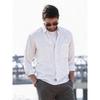 Mens European Size Japanese Style Double Pockets Long Sleeve Casual Shirt