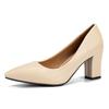 Fashion Pointed Toe Square Heel Shoes for Women Comfortable Work Casual Comfortable Women's Shoes Female Plus Size 42 Pumps