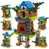 1000 шт., 6 в 1, друзья, дом на дереве, строительные блоки для девочек, лагерь приключений в джунглях, городские кирпичи, развивающие игрушки для детей, подарки