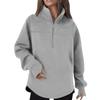 Women's Texture Hoodies Long Sleeve Loose Solid Sweatshirt Casual Pullover Fall Trendy Tunic Tops