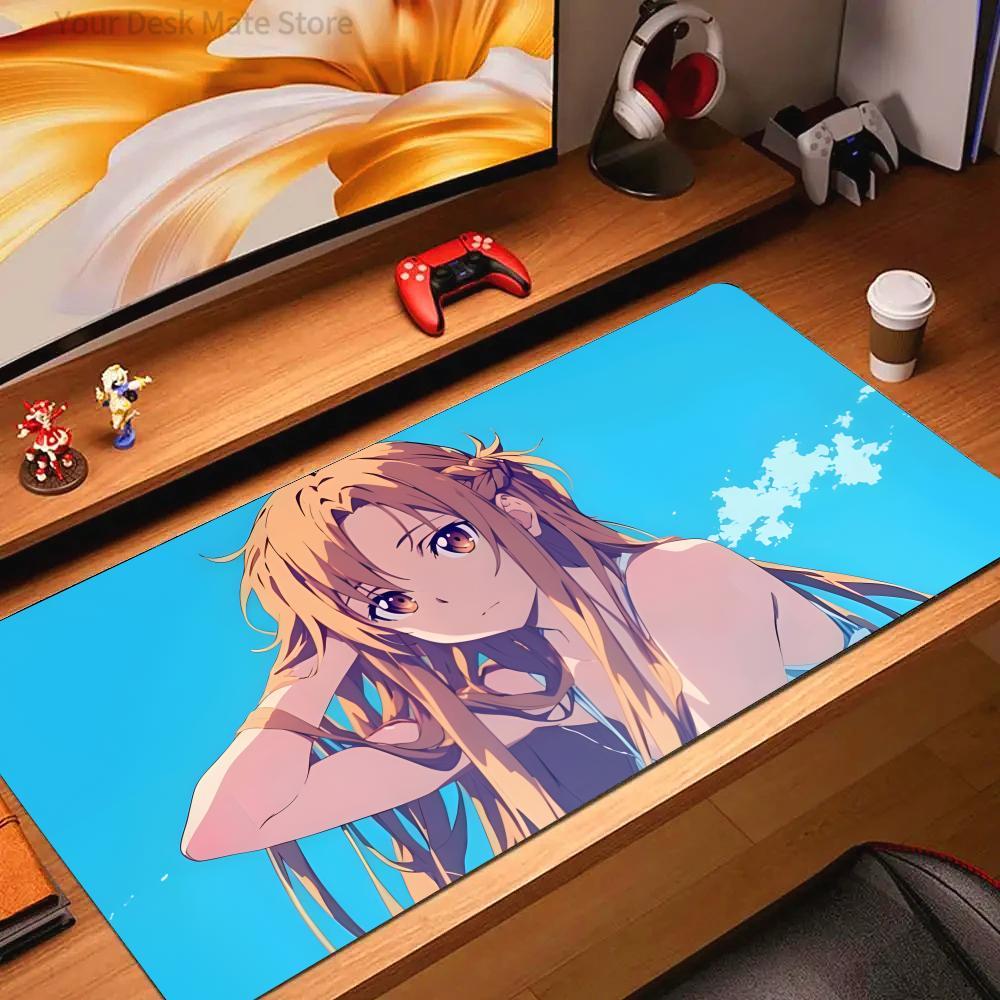 anime Swword Art Oonline Asuna Mouse Pad Mousepad Large Gaming Mouse Pad LockEdge Thickened Computer Keyboard Table Desk Mat
