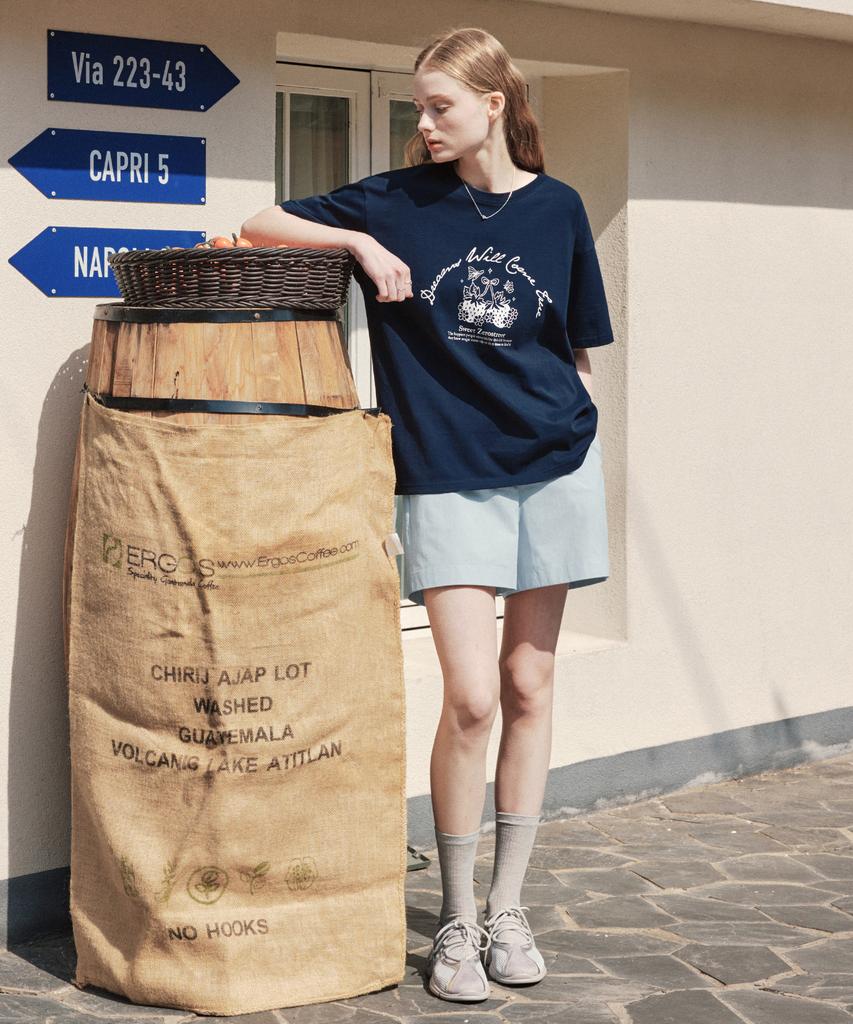 ZEROSTREET [5 Colors] Cotton Elastic Waist Shorts