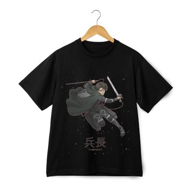 Футболка унисекс с графическим принтом Леви Аккермана из «Атаки титанов» (аниме, манга), стильная повседневная футболка.