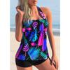 2024 летние новые модные купальники с принтом, женские сексуальные купальники с высокой талией, женские купальники из двух частей, танкини, купальники, пляжная одежда